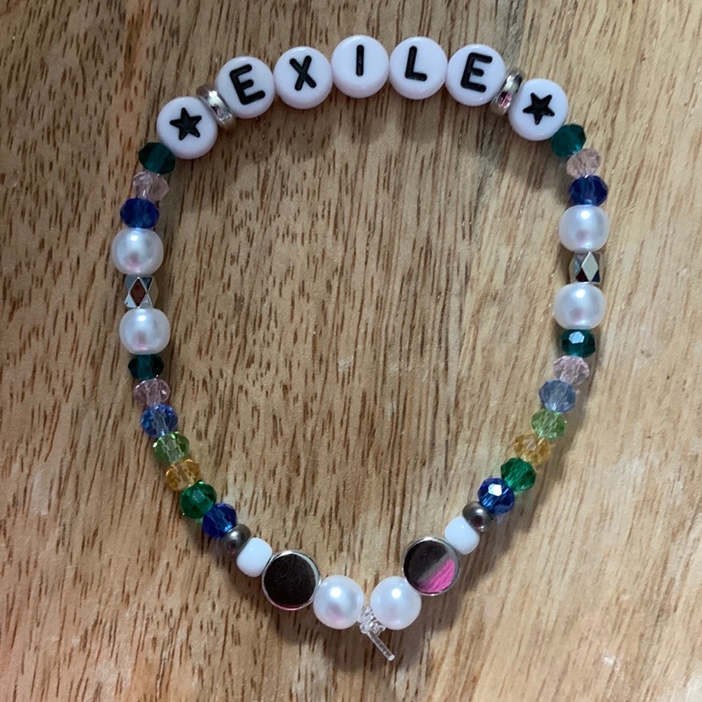 5 for $20 Taylor Swift Handmade Friendship Beaded Bracelet
“Exile”